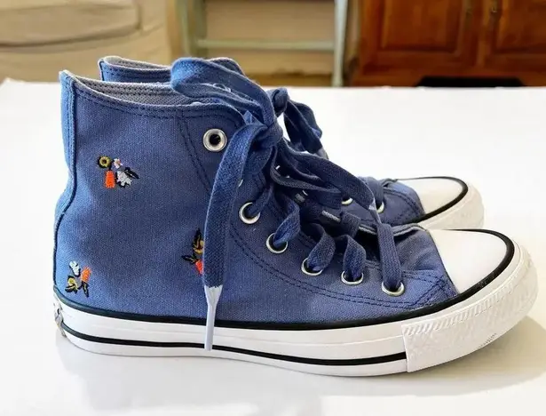 Converse CTAS High We Are Stronger Together Blue Canvas Embroidered Size 5.5 EUC