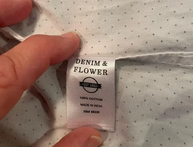 Denim & Flower Ricky Singh - Long Sleeved Blouse Ladies Size medium