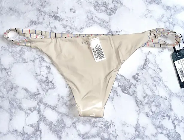 Tavik swim New Tavik Cut Out Sides Vine Bikini Bottom Horizon Stripe Tapioca