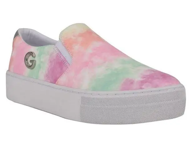 Guess NWT  GBG  Paysin Tie-Dye Slip-On Platform Sneaker Tennis Shoes Women's 7