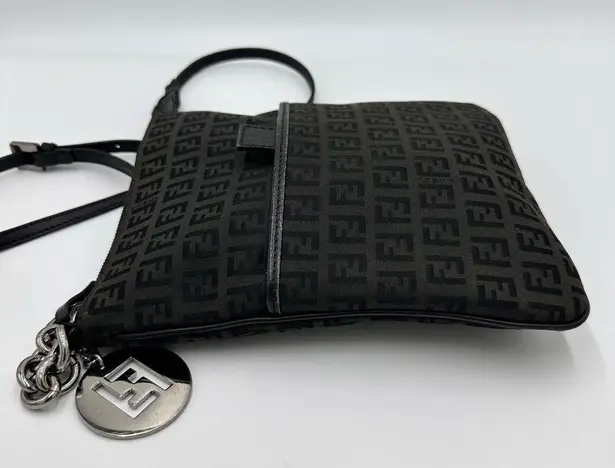 Fendi 
Zucchino Vitello Small Crossbody Black