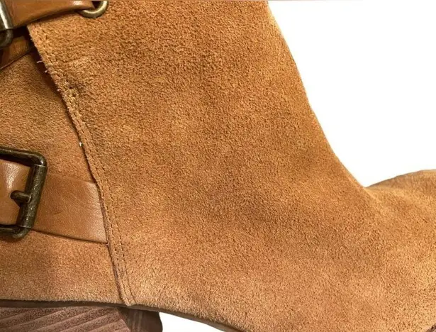 Gianni Bini  Brown Suede Zip Up Ankle Booties, Size 10M