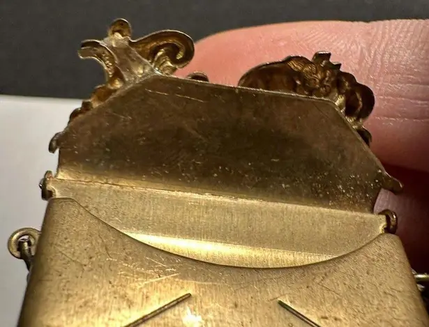 Retro Bronze Tone Mini Metal Envelope For Small Love Note Brooch Pin