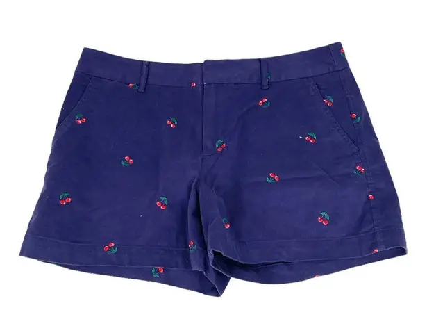 Jones New York  Cherry Shorts Navy Blue Size 8