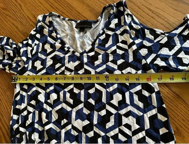 Buffalo Jeans By Top Women's S Multicolor Floral Cold Shoulder Sleeve