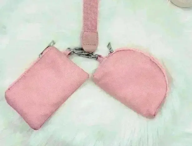 Pink Dream Bundle Dual Power pouch Wristlet w/ Pink Floral Band for Apple Watch