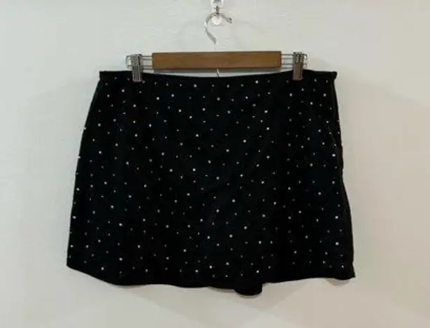 Wild Fable Pre-Owned LG  Black Rhinestoned Skort