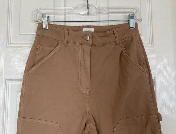 Aritzia  Wilfred Brennan Pants Utility Cargo Carpenter Brown Size 2 High Waisted