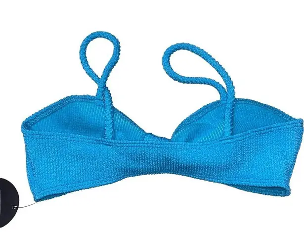 NEW Lulu’s Teal Blue Bless Your Sol Bikini Top Size M