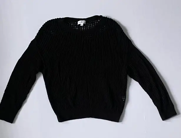 Calvin Klein Comfy and Classic Black Sweater Wax Coated Pullove Women’s PXL Size undefined