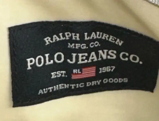 Polo Jeans Co Ralph Lauren Cosmetic Bag iPhone Case Blue with Black Zipper Trim