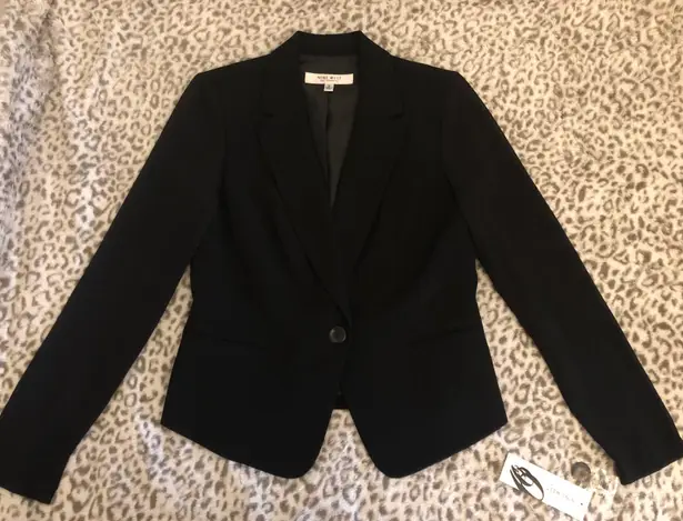 Nine West NWT  Opening Night Black Suit Separates Jacket Size 6 Sheer Sleeves