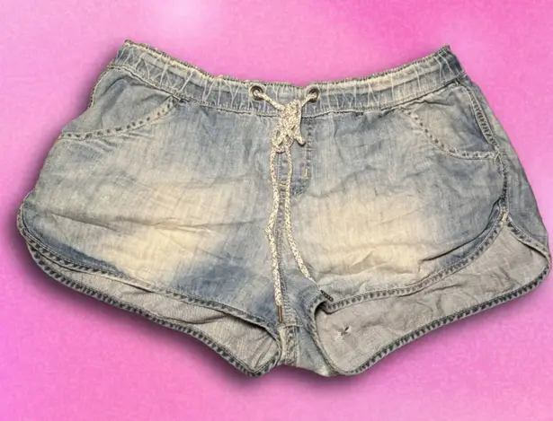 Roxy Size Medium  Lightwash Mini Shorts FLAWED - Image 1