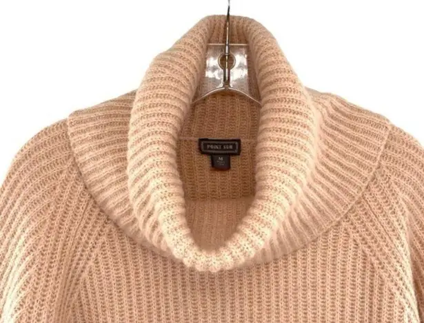 J.Crew Point Sur  Chunky Cowl Neck Wool Mohair Blend Ribbed Sweater