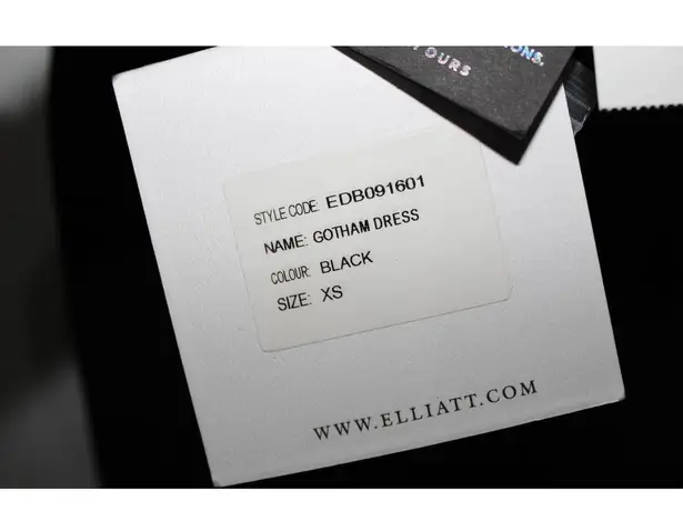 Elliatt Womens Gotham Dress EDB091601 Black Rayon Strappy Midi Dress Size XS NWT