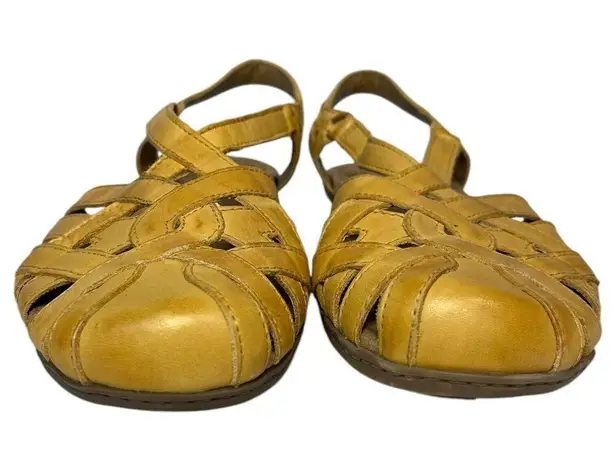 Earth Origins Shoes Womens 9M Belle Brielle Sandal Amber Slip On Yellow 2019S