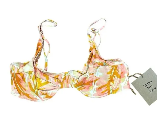 Stone Fox Swim NWT Conch Bikini Top - Hot Tropix Print Size XL