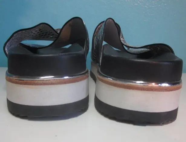 Dolce Vita Womens Black & White Slides Sandals Size 10 Black