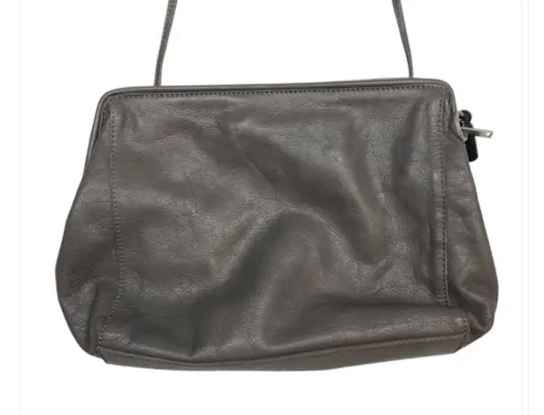 COS Gray Leather Shoulder Bag crossbody designer spring luxury contemporary $400