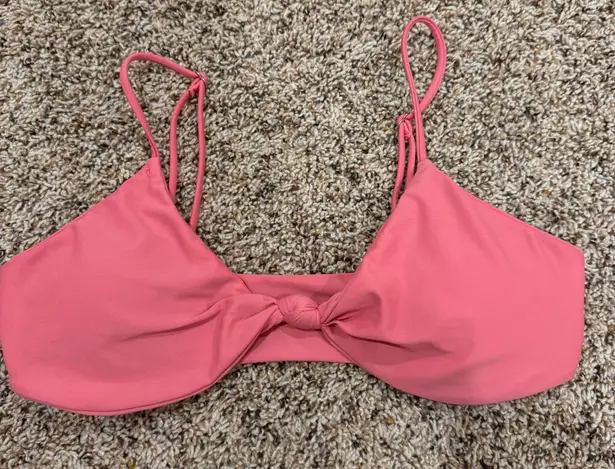 Pink swimsuit top