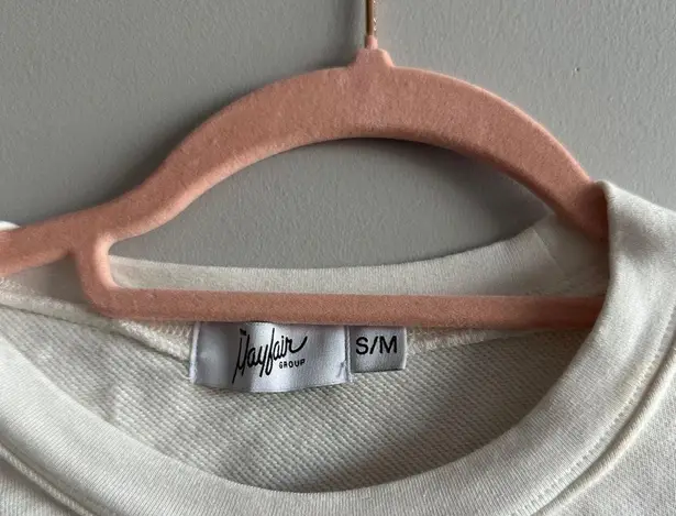 the mayfair group white oversized sweatshirt