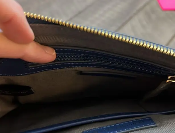 LOGO By Lori Goldstein LORI GOLDSTEIN -Snakeskin Print Envelope Clutch Purse - 100% Genuine Leather