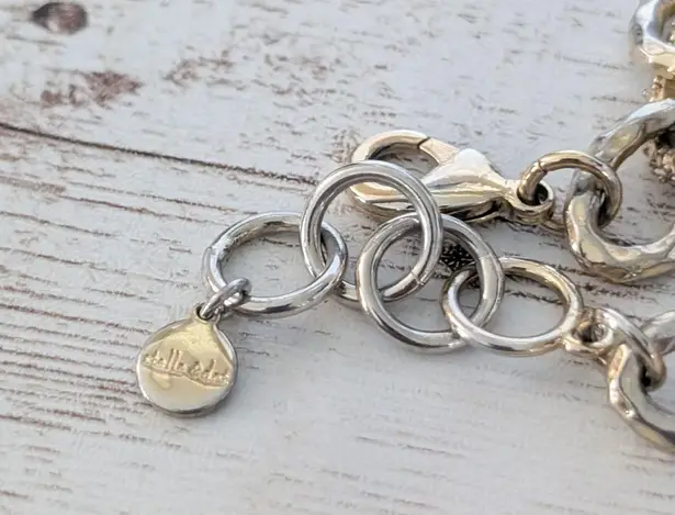 Stella & Dot Bracelet with Clear Gems - Heavy Tarnish/Discoloration