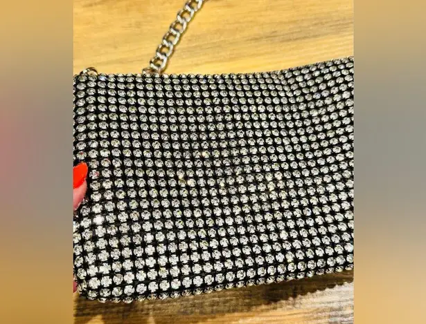 Jessica McClintock Gunne Sax Formal Mesh Roll Clutch Purse Shoulder Bag