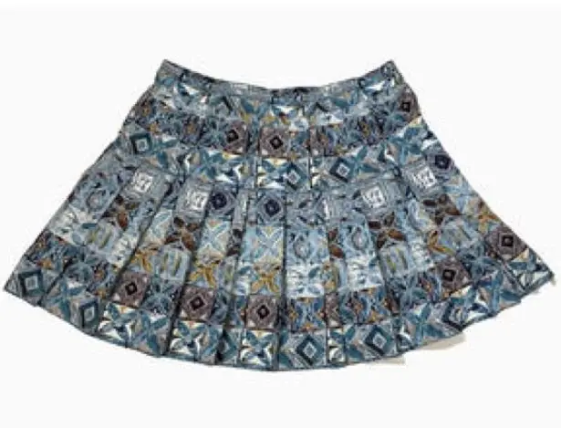 Vintage PRINCE Practice Gear Tennis Pickleball Skirt Hawaiian Print Size Medium Blue