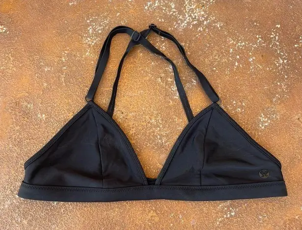 Lululemon  black bikini top sz s