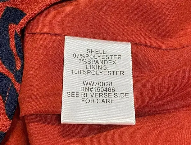 41 Hawthorn Women's Red Orange & Blue Floral Cut Out Neck Isabelle Dress size L Size L