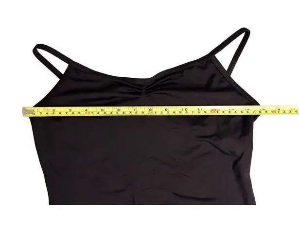 Black Athletic U Back One Piece Swimsuit Moderate Coverage MEDIUM Minimalist