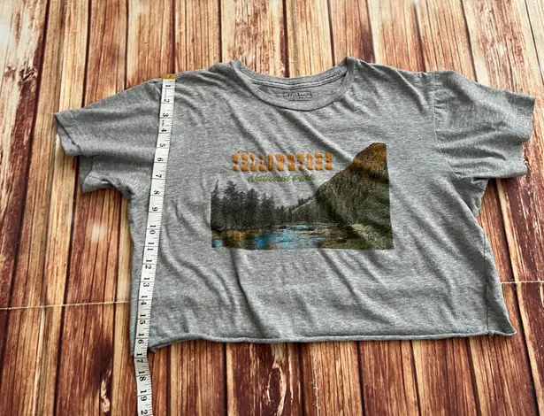 Miken Flow Women’s Short Sleeve Crew Neck Crop Top Gray Size Large