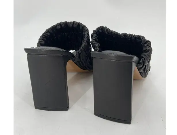 Jonathan Simkai Felix Elastic Mule Heels Sandals Black 38 NWOB Size 7