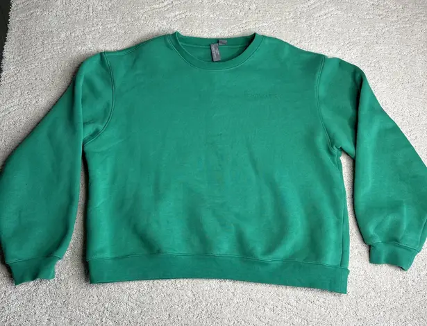 Sweaty Betty Women's Small Green Crewneck Pullover Sweater Comfy Gym Casual