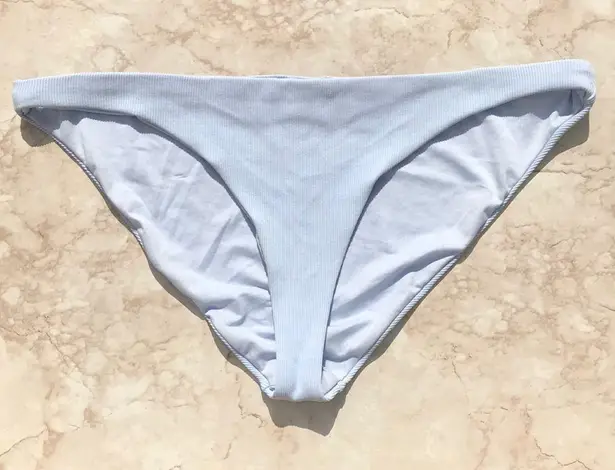 Topshop Pastel Blue Ribbed  Bikini Bottoms