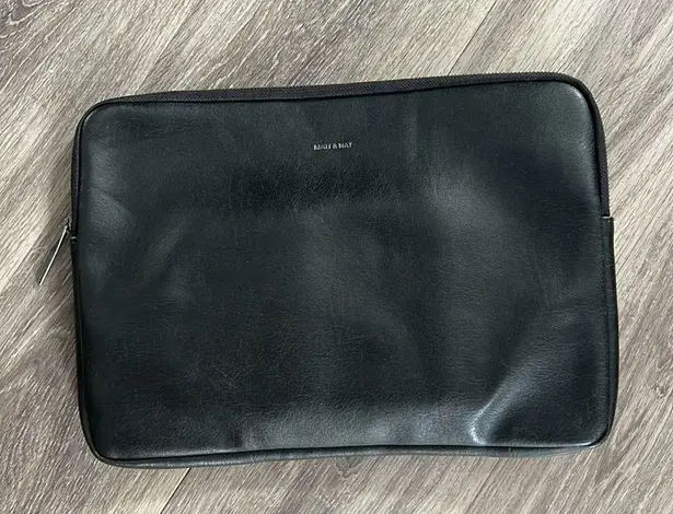 Matt and Nat Black Laptop Sleeve 15 Inch Vegan Padded Tablet