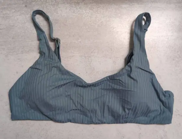 ANDIE NWT The Atlantic Top Marl Ribbed Adjustable Straps Swim Bikini Top XL