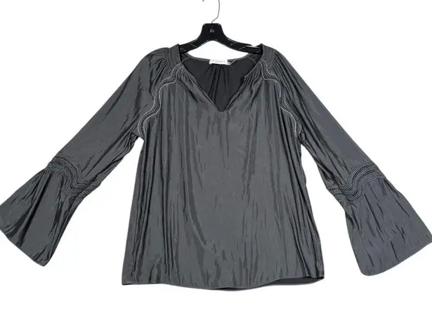 Ramy Brook Black Flared Sleeve Blouse Size S