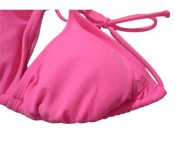 OP  Halter Hot Pink Triangle Bikini Bathing Suit Top Size S-M