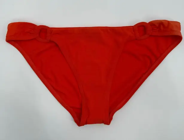 Robin Piccone Bikini Bottoms Size Large NEW Swim Orange Ring Detail Classic NWOT