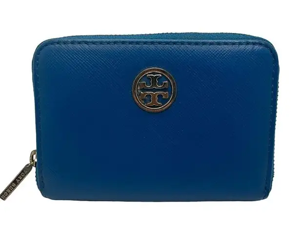 Tory Burch  Blue Small Coin Purse w/ Keychain