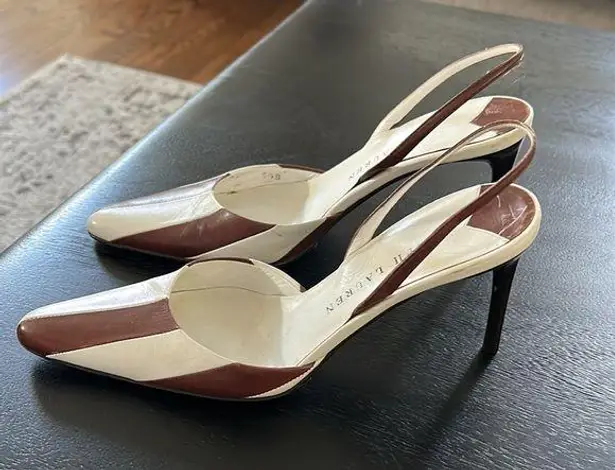 Ralph Lauren Vintage  Striped Slingback size 5.5