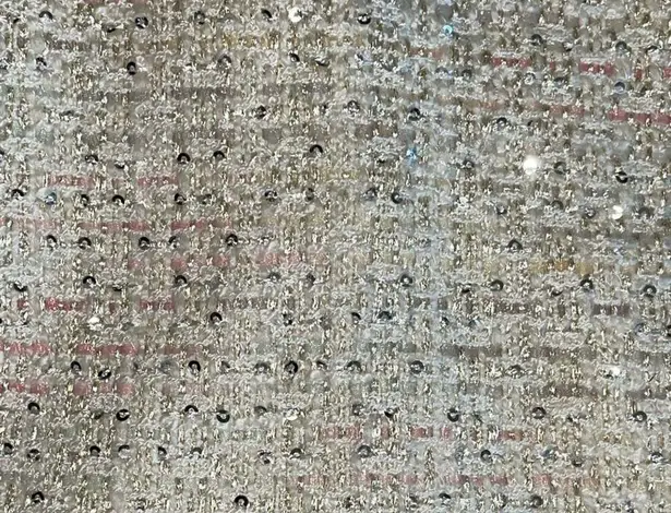 Tahari Sparkle Tweed Pink Champagne Mini Skirt size 16