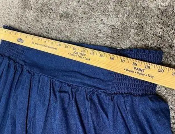 Gold Flava Women Super Plus 30 Denim Skirt Flare Side Pockets Pull On Stretch Size undefined