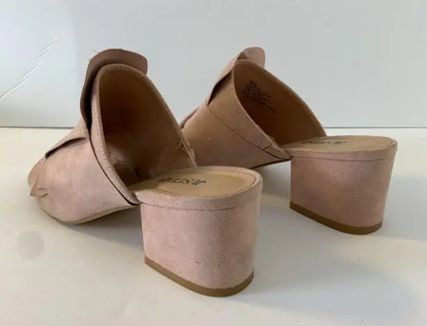 JustFab  Blush Pink Minna Heeled Mule