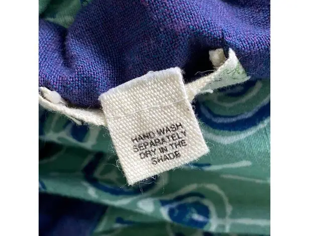 Mata Traders Vintage Inspired Embroidered Cotton Mini Shirt Dress Womens Medium Green