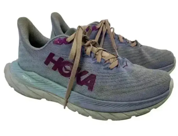Hoka One One Women's Mach 5 Running Shoes Blue Size 7.5 Lightweight Athletic