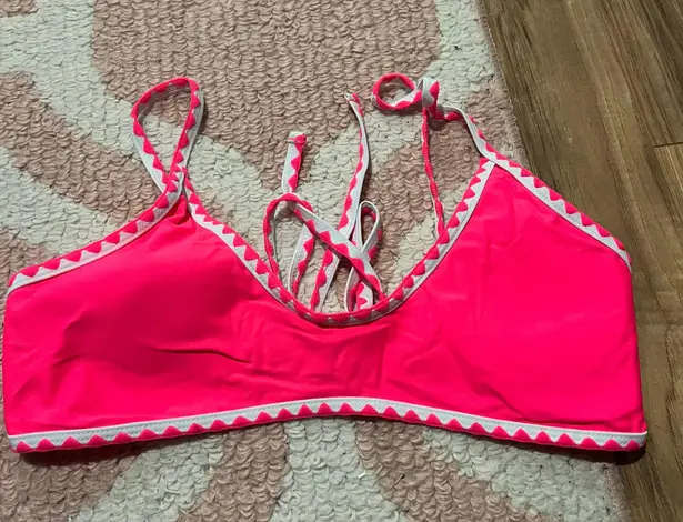 Shien Bathing Suit Top Pink Size XL