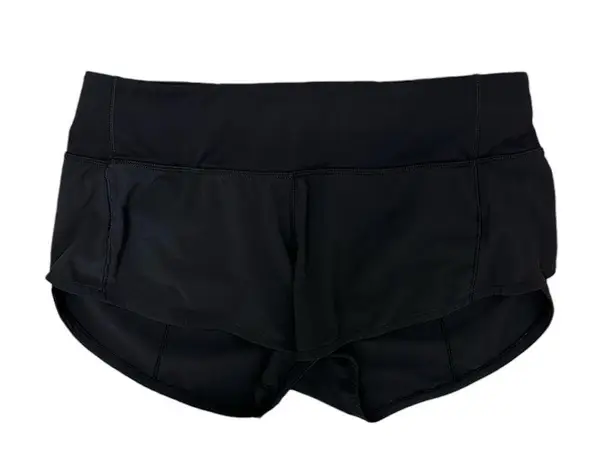 Lululemon  Speed Up Low-Rise Lined Short 2.5” in Black Size 4